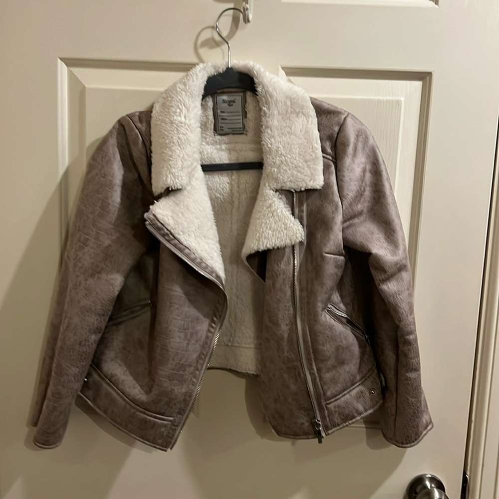 531 designer boutique brand mayoral faux leather jacket